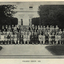 A large group of people are photographed outside the Ballarat East Town Hall