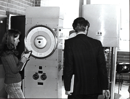 A man and a women in an Engineering laboratory