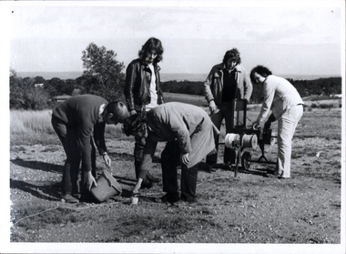 Five men in the field
