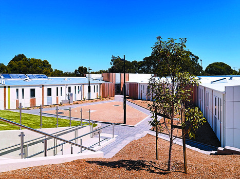 Buildings on a University of Ballarat Student Residences