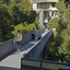 Students walking across a bridge