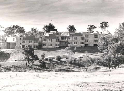 A number of two story buildings