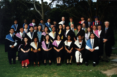 Photograph - Colour photograph, University of Ballarat Graduating International Students, 1997