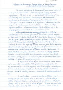 handwritten page
