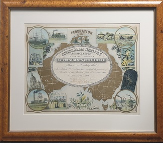 framed certificate