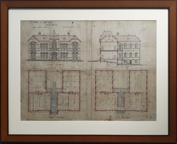 Plan, Architectural Plan for the Ballarat School of Mines New Classrooms, 1899