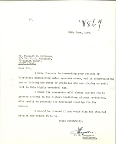Typed letter