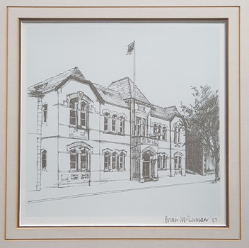 Drawing of a building