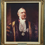 Portrait of a man in academic regalia