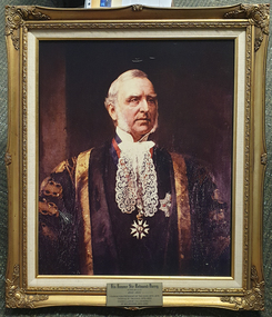 Portrait of a man in academic regalia