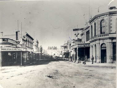 Photograph - Black and White Photograph, Bridge Street, 1875