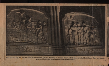 Newspaper, Artworks by Neville Bunning, 1938