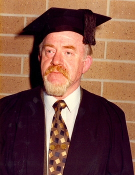 man in academic regalia