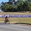 A cyclist on University Drive
