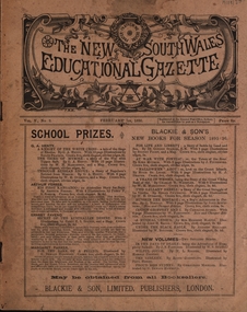 Booklet, The New South Wales Educational Gazette, 01 February 1896, 01/02/1896