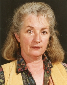 Photograph, Univesity of Ballarat Mt Helen Campus Library Staffmember Jan Ford, c1995