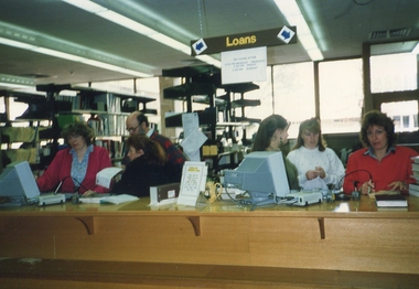 Photograph, E.J. Barker Library staffemembers