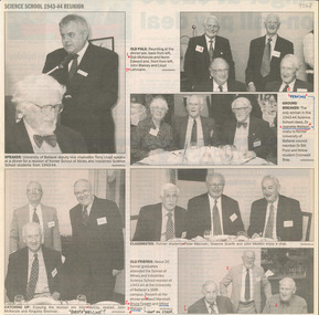 Article, Ballarat School of Mines Science School 1943-4 Reunion