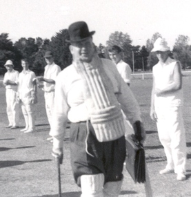 Photograph, Howard Pattenden Playing Cricket