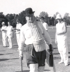 Photograph, Howard Pattenden Playing Cricket