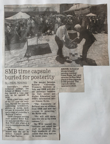 Newspaper, Ballarat School of Mines Time Capsule, 1994