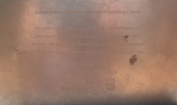 engraved plaque