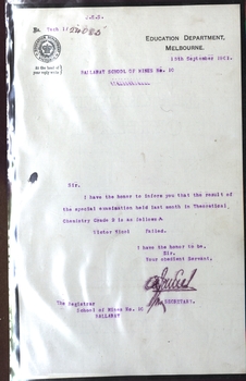 typed letter