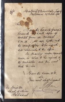 Handwritten letter