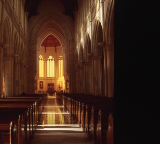 Photograph, Interior of Sacred Heart Cathedral, Bendigo, c1990