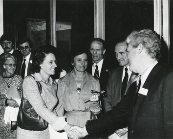 Photograph, Offical Party at the Opening of Gippsland Institute of Advanced Education, 1976
