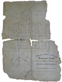Plan, Eugene Bellairs, Moorabool Creek, Parish of Kerrit-Bereet, 01/08/1855