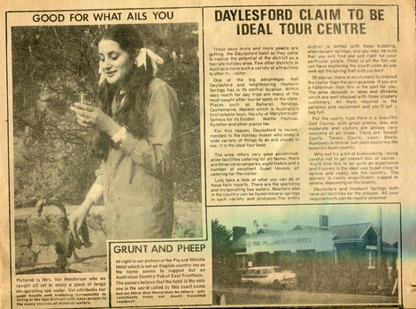 Page from newspaper