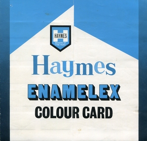 Cover to a colour card