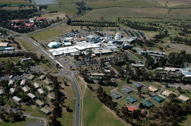 Photograph, Aerial View of Gippsland Campus looking over Northways, 2004