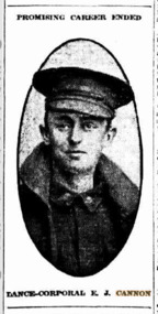 Portrait of a World War One soldier