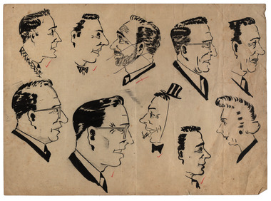 Drawing, Ballarat School of Mines Caricatures