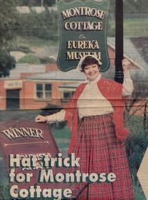 Article - Article: Newspaper item, ZILLES COLLECTION: Newspaper article re Montrose's win fromTourism Victoria for third time, 1996