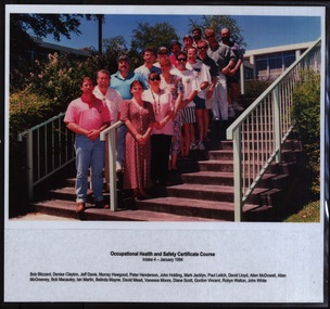 Photograph - Photograph - Colour - Framed, VIOSH: Occupational Health and Safety Certificate Course, Intake 4, January 1994