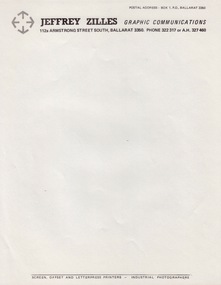Document - Document - Zilles Letterheads, ZILLES COLLECTION: Various forms for Zilles with Letterheads