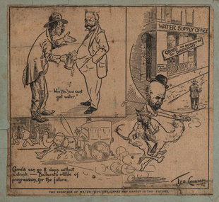 A newspaper cartoon