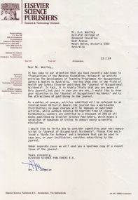Typed letter