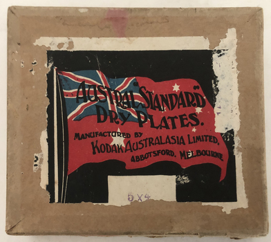 Front of box with label
