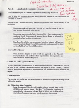 typed page