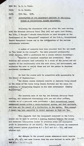 Document - Document - Correspondence, VIOSH: Comments on Post Graduate Course in OHM; Max Brooke to Derek Viner, 1978