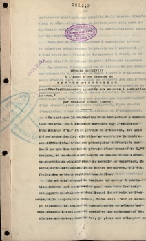 Page one of patent document 