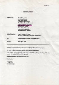 Document - Document - Review, VIOSH: Occupational Hazard Management Course Review Steering Committee, 1995