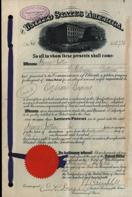Front page of USA Patent Document for Explosive Engine