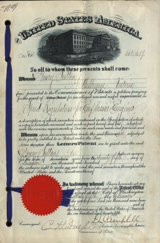 Front page of USA Patent Document for Explosive Engine