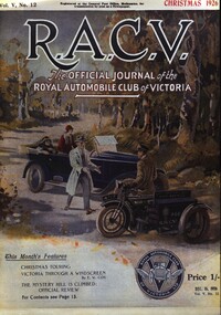 RACV poster from Christmas 1926, related to Albert Sutton