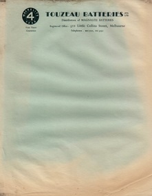 Document - Document - Letterheads, ZILLES COLLECTION: Letterheads of various Companies - Australia